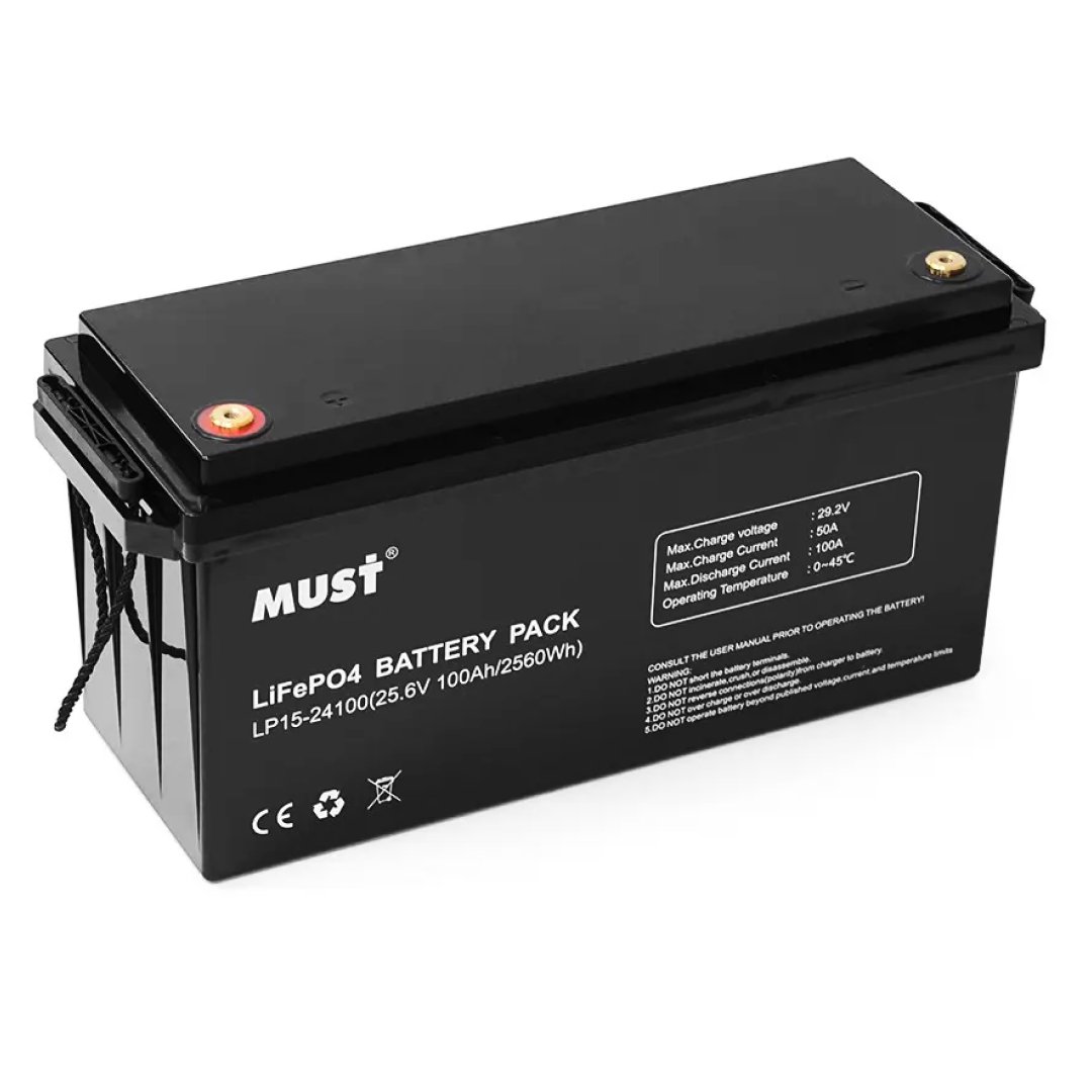 Аккумулятор Must LiFePO4 LP15-24100 (24V100Ah) product1